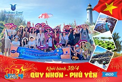 Tour Du Lịch Quy Nhơn Phú Yên 30 tháng 4 năm 2024 (VQN40)